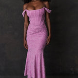 VESTIDO LARGO CON CORSET Y MODELADO ELEGANTE