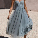 VESTIDO MAXI DE CHIFFON ESTILO PRINCESA