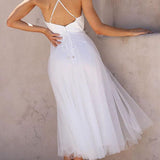 VESTIDO MAXI DE CHIFFON ESTILO PRINCESA