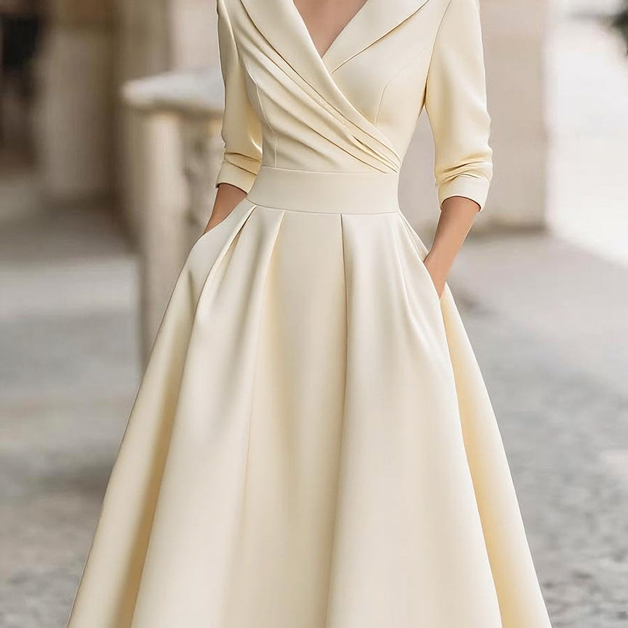 Noelia | Vestido Midi en Satén