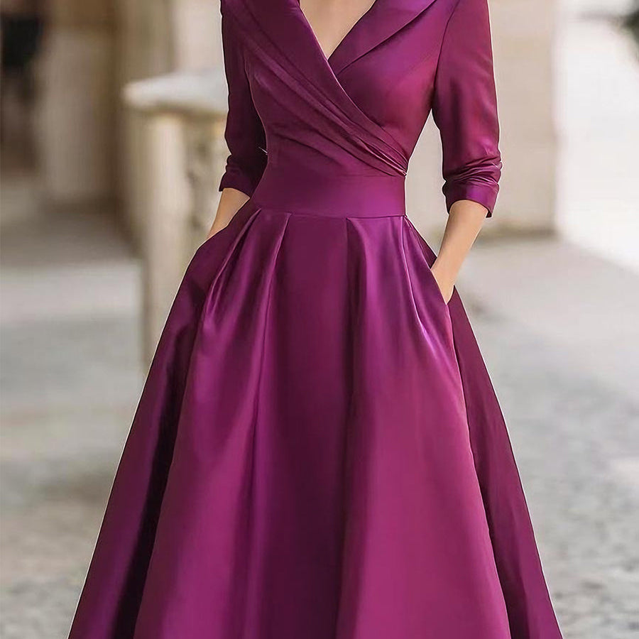 Noelia | Vestido Midi en Satén