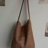 Soleil Sac – Bolso ovalado de rafia