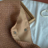 Soleil Sac – Bolso ovalado de rafia