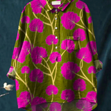 Patricia | Camiseta Casual de Arte Floral Vintage para Mujeres