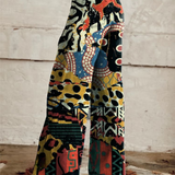 ÉLODIE | Pantalón Ancho con Motivo Artístico Elegante y Audaz