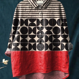 Adriana | Camisa Casual para Mujer con Patrón Geométrico