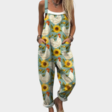 Alba | Mono Estampado de Tirantes con Girasoles Cómodo