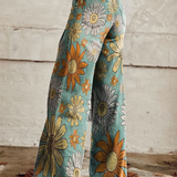 CIRILLA | Pantalón Palazzo Vintage con Patrón Floral