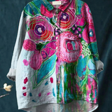 Daniela | Camiseta Casual con Estampado Floral Vintage