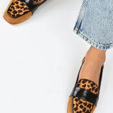 Belle™ | Mocasín Leopardo Marrón