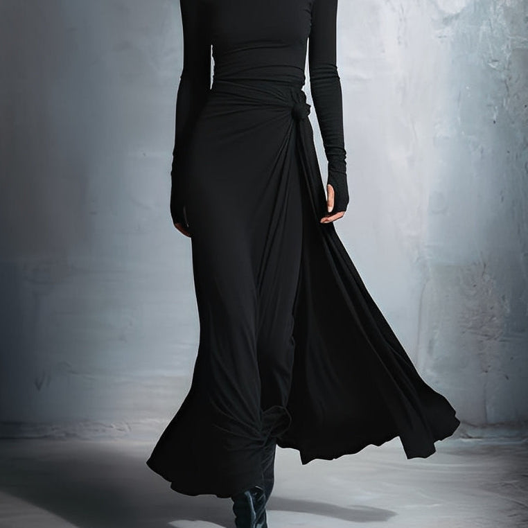 Naiara - Vestido midi con nudo lateral