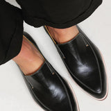 Zofia™ | Mocasin de Parcheado en Negro