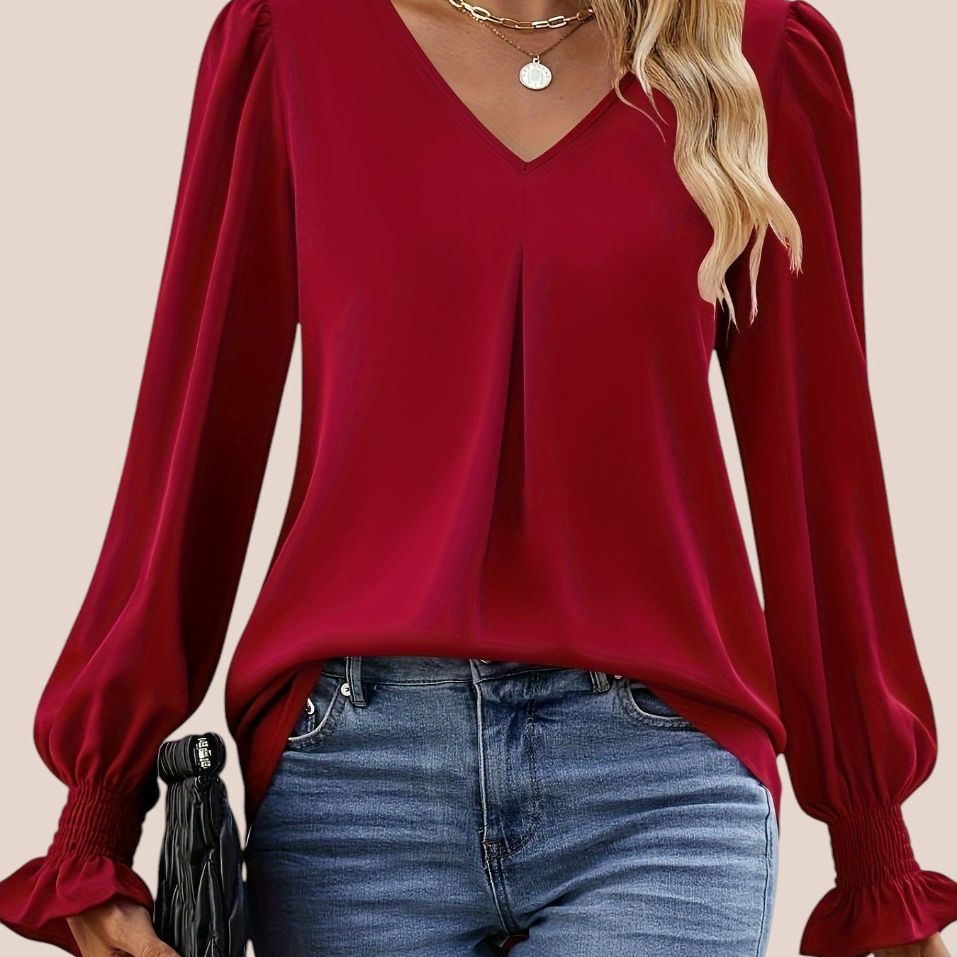 Mira - Blusa Elegante con Escote en V
