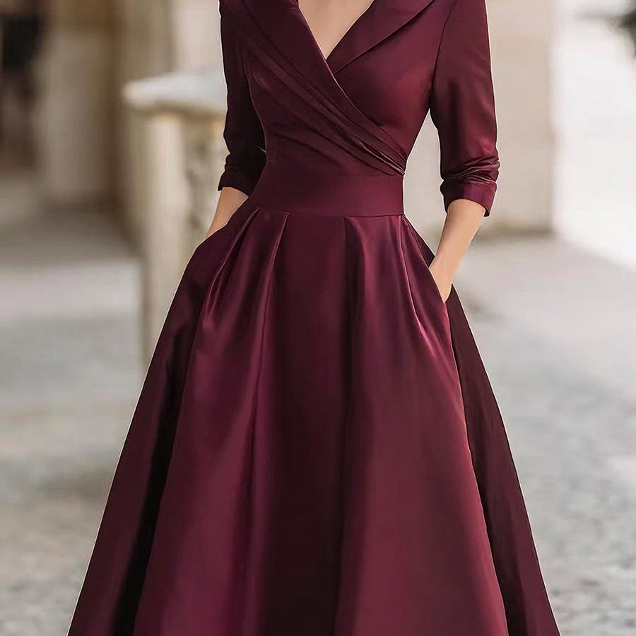 Noelia | Vestido Midi en Satén