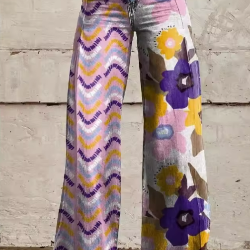 ISADORA | Pantalones Boho con Cintura Alta y Comodidad Artística para Festivales