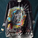 Maribel | Camiseta Casual de Arte de Pintura Abstracta Vintage