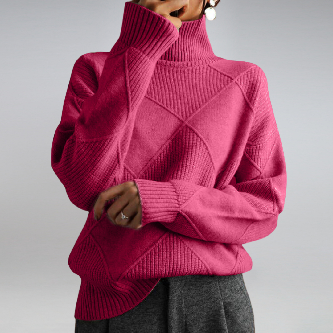 Darcy - Suéter de Cuello Alto Oversize