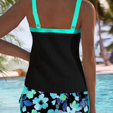 Miriam - Conjunto de tankini elegante de dos piezas