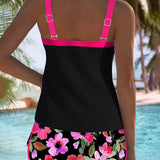 Miriam - Conjunto de tankini elegante de dos piezas