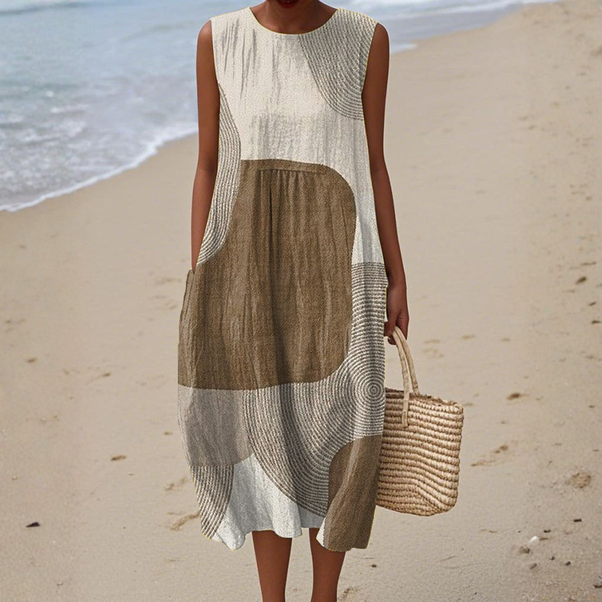 Helena -Vestido de Verano con Motivos Artísticos