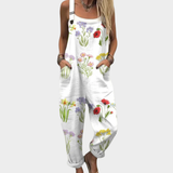 Julia | Mono Estampado de Tirantes Floral Cómodo