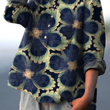 Nieves | Camisa Casual Vintage Floral para Mujeres