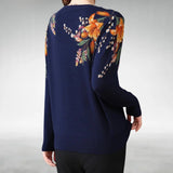 Maravella™ Suéter Elegante de Punto Floral