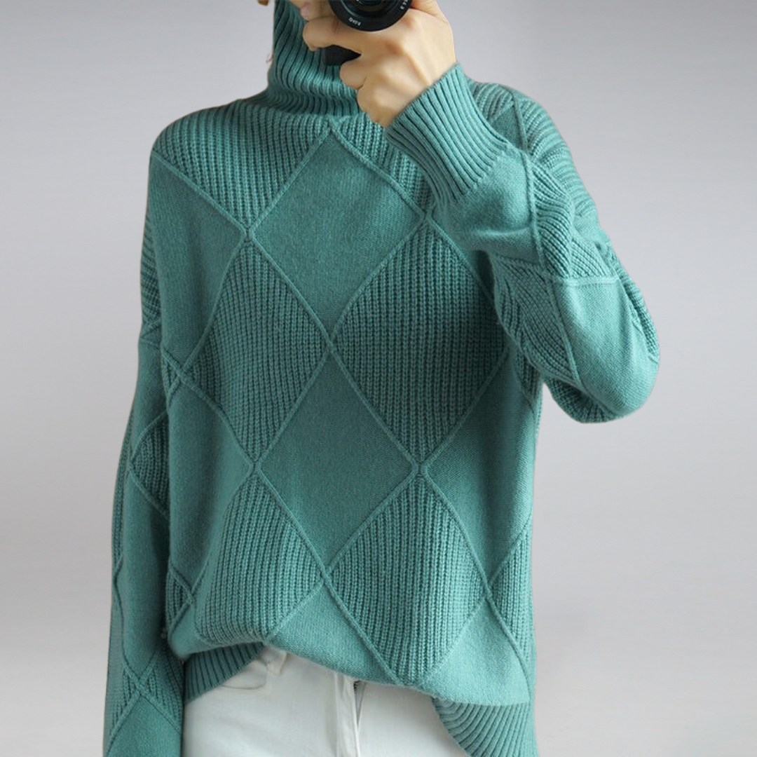 Darcy - Suéter de Cuello Alto Oversize