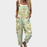 Ana | Mono Estampado de Tirantes Floral Verde Cómodo
