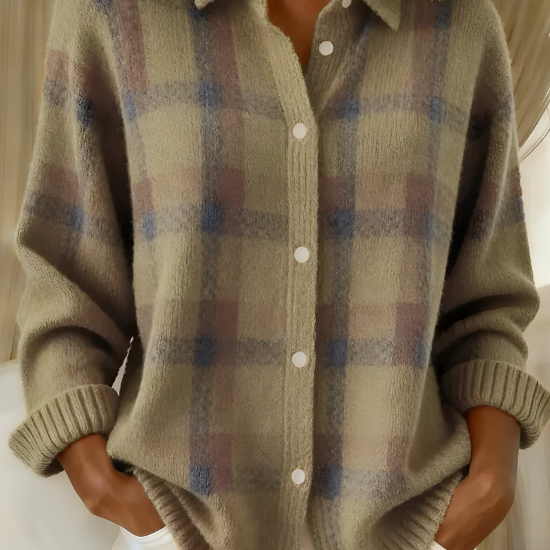 Tesa Camisa de Punto a Cuadros