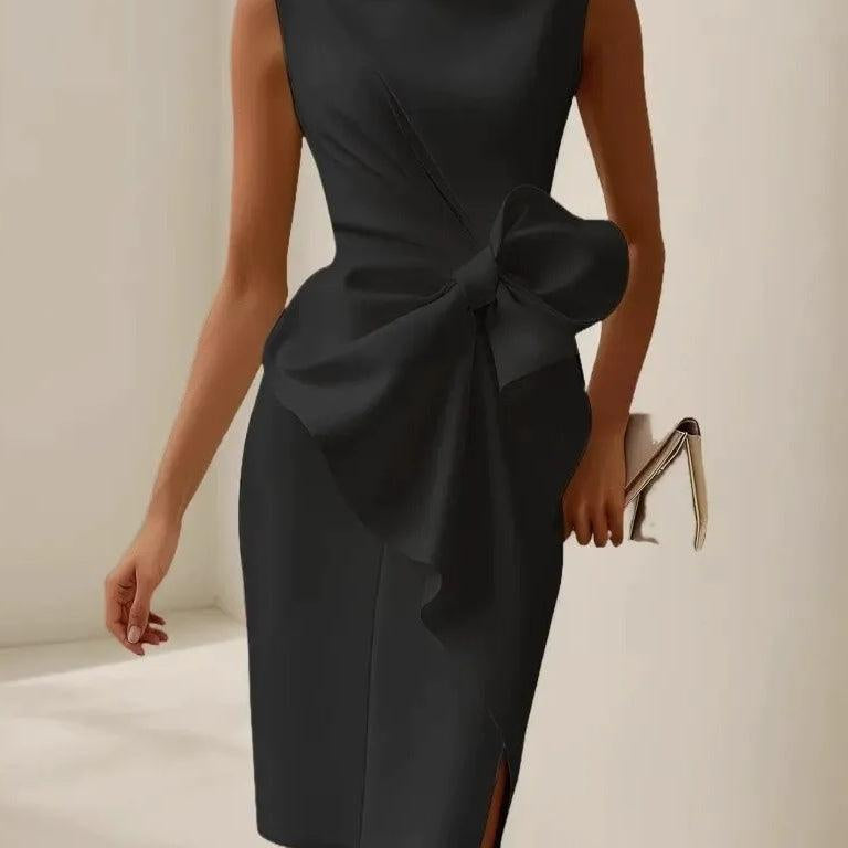 VESTIDO ELEGANTE CON LAZO