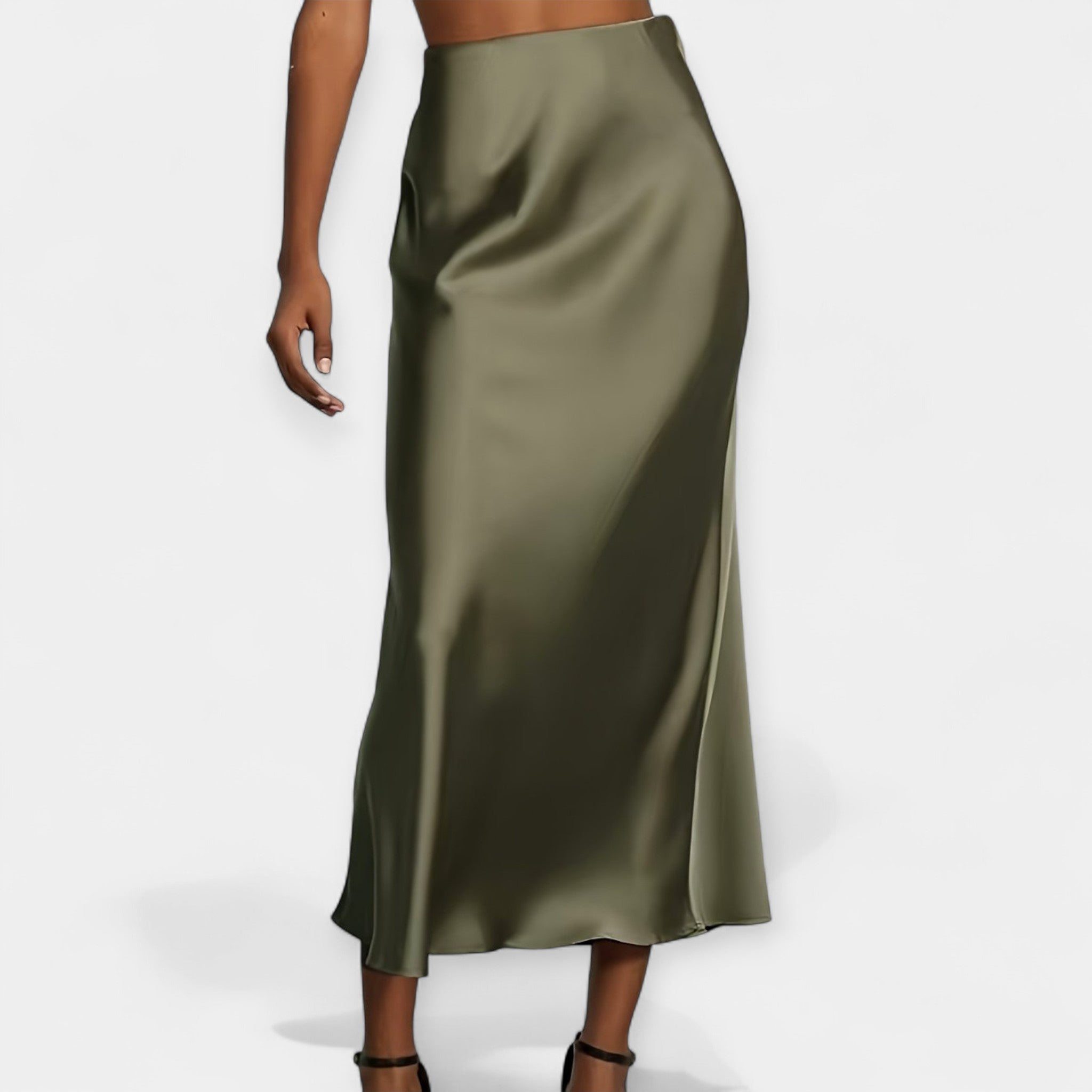 Marie - Faldas midi de tiro alto
