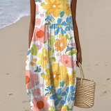 Ella -Vestido Midi Floral Pastel