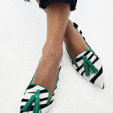 Riane™ | Mocasín de Leopardo Verde
