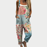 Cristina | Mono Estampado de Tirantes Patchwork Floral Cómodo