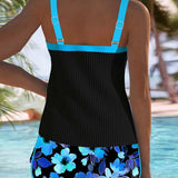 Miriam - Conjunto de tankini elegante de dos piezas