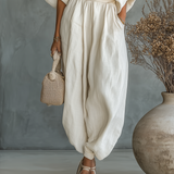 Nina | Conjunto de Lino con Hombros Descubiertos