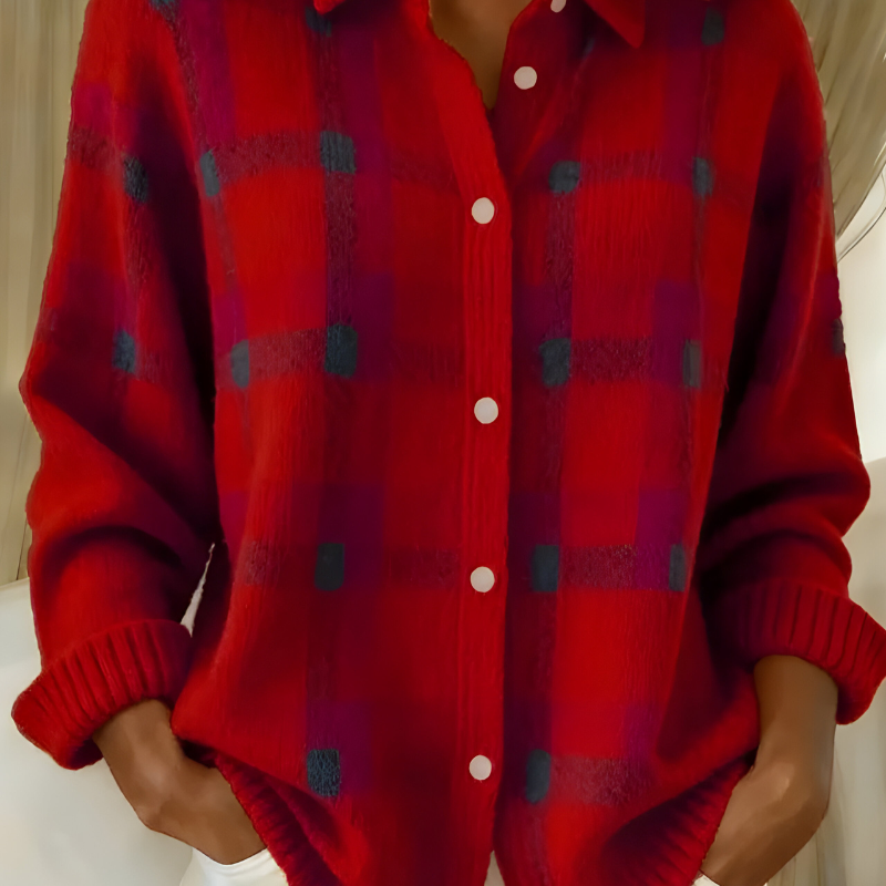 Tesa Camisa de Punto a Cuadros