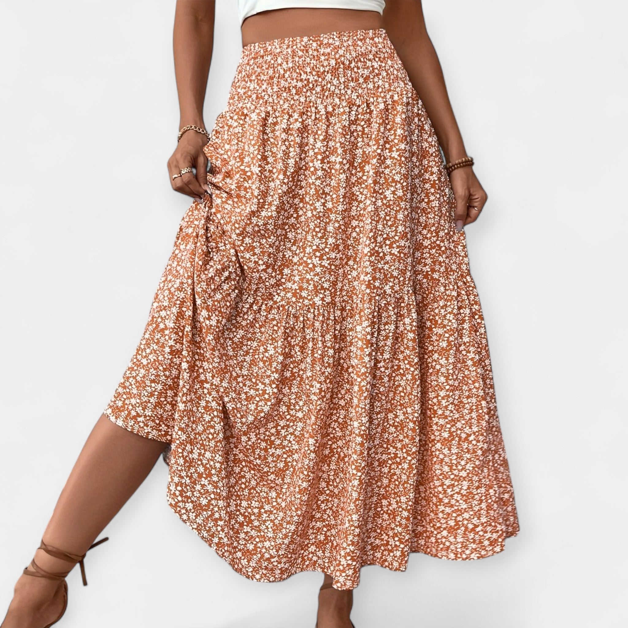 Sára - Falda con estampado floral