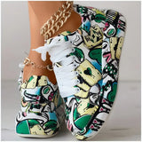 Veronika - Zapatillas Diseño de Graffiti Amortiguación