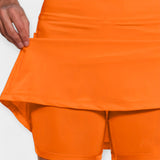 Shorts de tiro alto con falda
