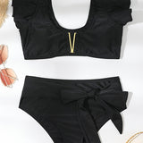 BIKINI CON VOLANTES PARA MUJER