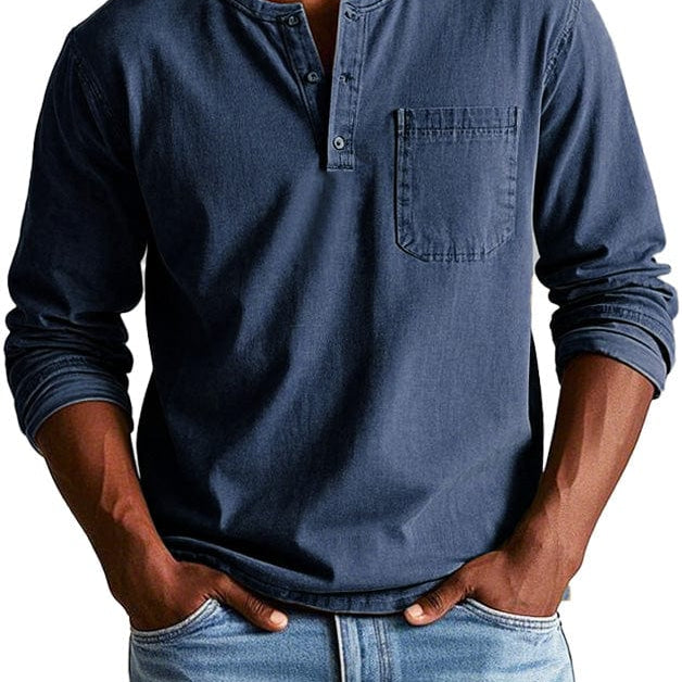 Frederico™ | Camiseta Henley Vintage