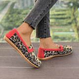 Aimee™ | Mocasin Leopardo Rojo