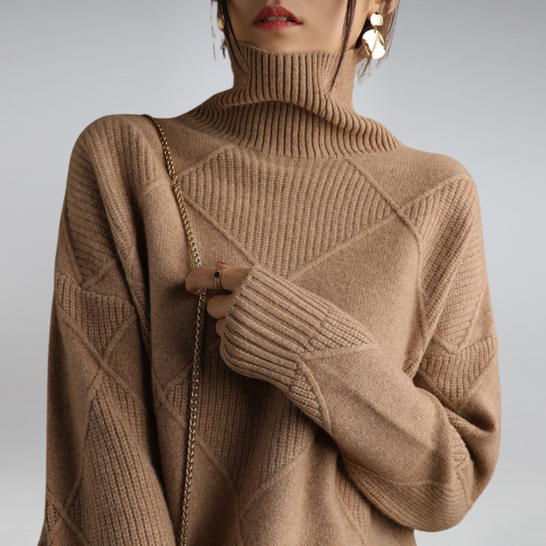 Darcy - Suéter de Cuello Alto Oversize