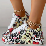 Veronika - Zapatillas Diseño de Graffiti Amortiguación