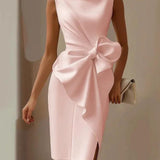 VESTIDO ELEGANTE CON LAZO