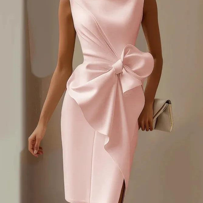 VESTIDO ELEGANTE CON LAZO