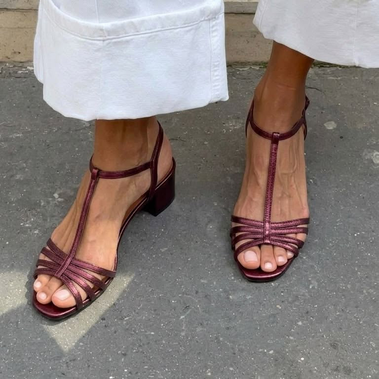 Valeria | Sandalias Doradas Elegancia Diaria
