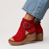 Orélisse™ - Botines con cuña abiertos estilo moderno